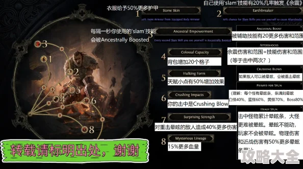 流放之路2战士升华效果全攻略：深度解析泰坦与死士的属性与战斗策略